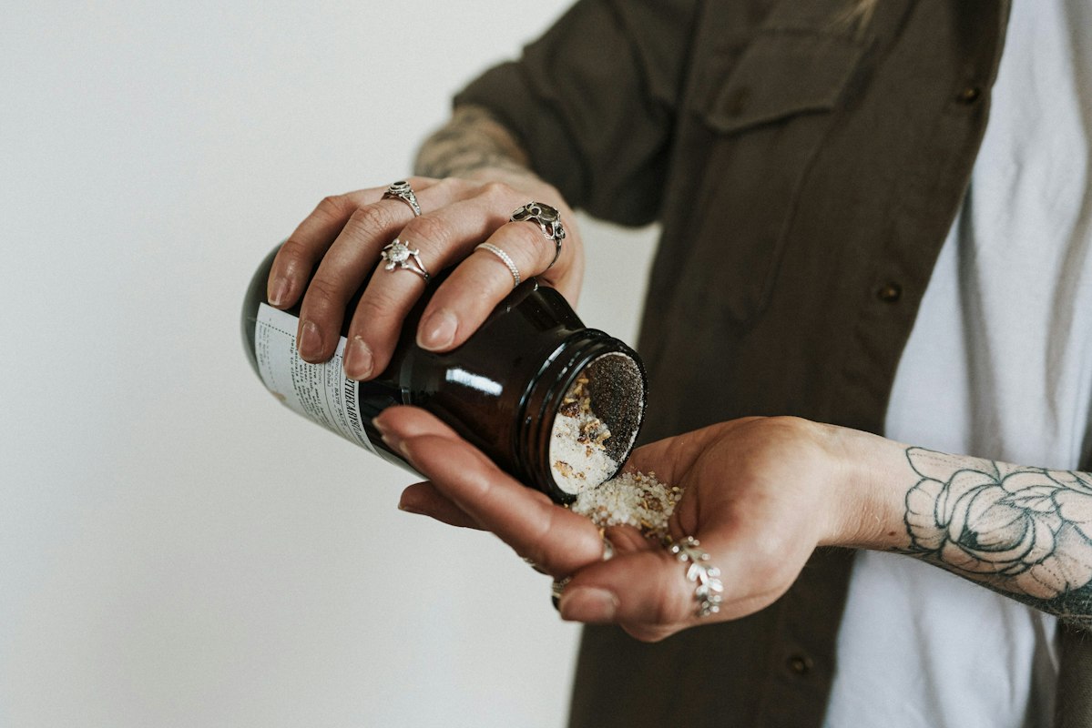 Hombre adulto en estilo de vida saludable